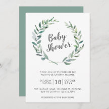 Rustic Greenery WandeGender Neutral Baby Shower