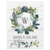 Rustic Greenery Wandeme Recipe Organizer Divider