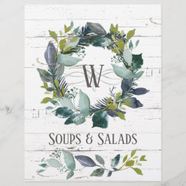 Rustic Greenery Wandeme Recipe Organizer Divider