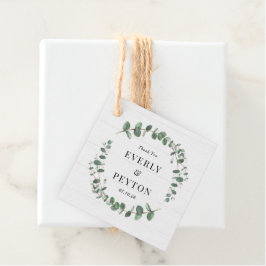 Rustic Greenery Wedding Favor-Märkre Gåvor Etiketter