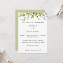 Rustic Gren Greenery Wedding bjudande