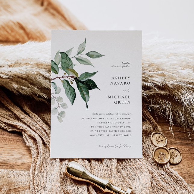 Rustic Grey Wedding bjudande Inbjudningar (Skapare uppladdad)