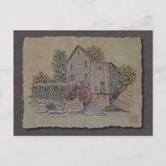 Rustic Gristmill Vykort