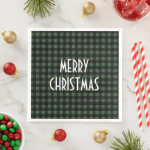 Rustic Grönt & Black Buffalo Play God jul
