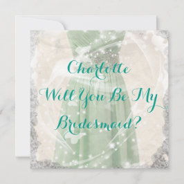 Rustic Grönt blir min inbjudan till Bridesmaid.