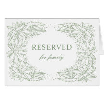 Rustic grönt blommigt bröllop. Reserverat tecken f