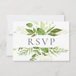 Rustic Grönt Bröllop OSA Cards Greenery
