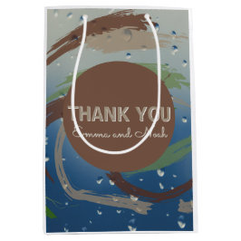 Rustic Grönt, Brown & Beige Brushstroke Tack