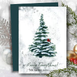 Rustic Grönt Gräs Modern skriptMERRY ALLT Julkort<br><div class="desc">Rustik Grönt Winter Gräs Träd Modern skript MERRY ALLT Minimalistiskt Helgdag Card. Önska er alla God jul och Gott nytt år!</div>