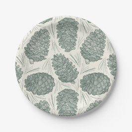 Rustic Grönt, julPinecones