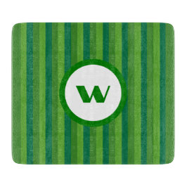 Rustic Grönt Monogram & Rand