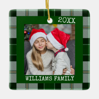 Rustic Grönt Photo Play 2023 jul Ornament