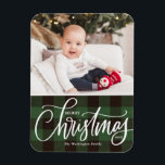 Rustic Grönt Play God jul Photo Magnet<br><div class="desc">God jul! Ta med dig en gnutta helgdag till ditt hem med Anpassadet Photo jul Magnet! Med den här magneten får du perfekt att visa omhuldade minnen. Du kan anpassa den med ditt favoritfoto, skapar det som ett unikt tillägg till din helgdag-dekoration. En idealisk gåva till familj och vänner -...</div>