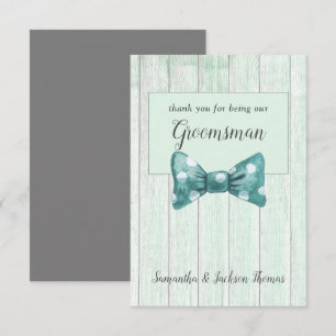 Rustic Groomsman, tackkort Tack Kort