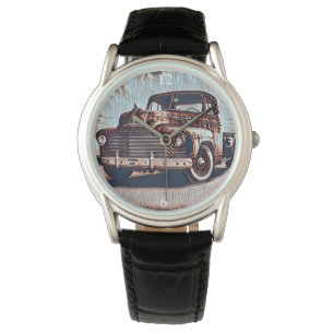 Rustic Grunge Lastbil - A Vintage Beauty Armbandsur