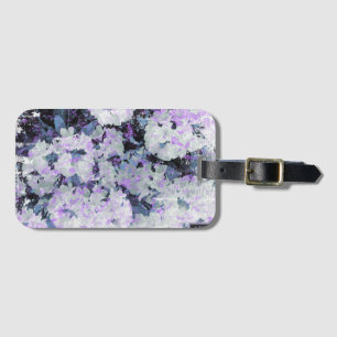 *~* Rustic Grunge Rhododendron Blommor vit Bagagebricka