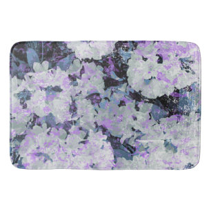 *~* Rustic Grunge Rhododendron Flowers White Badrumsmatta