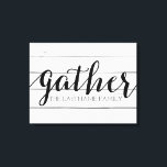 Rustic Gtern - Shiplap Wood med Anpassningsbar Fam Canvastryck<br><div class="desc">En trendig-fixerapparat med modern beröring. Lägg till ett efternamn om du vill göra ett underbart minne för ett par.</div>