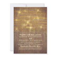 Rustic Guld Glitter String Ljus Bröllop