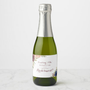 Rustic Guld Löv Calligraphy Bridesmaid Frieri