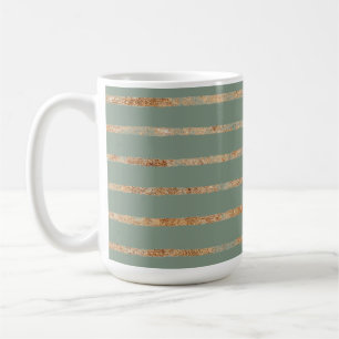 Rustic Guld Sage Grönt Kaffemugg