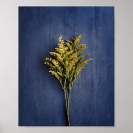 Rustic Gult Goldenrod Botanical Photo Poster