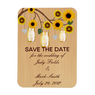 Rustic Gult Mason Burk Spara datum magneter