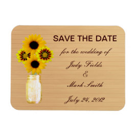 Rustic Gult Mason Burk Spara datum magneter