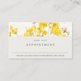 Rustic Gult WildblomBoho Blommigt Möte Visitkort