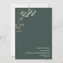 Rustic Gypsophila Emerald Bröllop