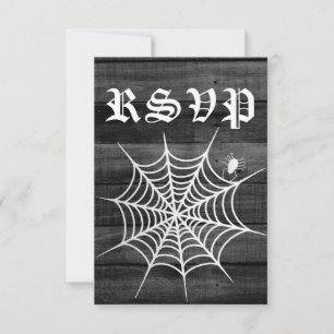 Rustic Halloween Bröllop OSA Kort