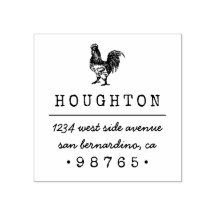 Rustic Hand-dragen Tupp-Returadress