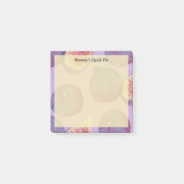 Rustic Hand-Painted Purple Fig Post-it Block