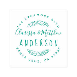 Rustic Hand plockade, gift par Returadress Självfärgande Stämpel