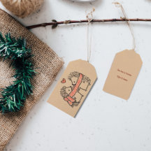 Rustic Hand plockade Two Hedgehog in Kärlek Gift m