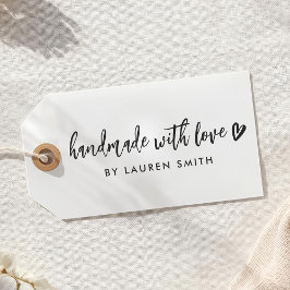 Rustic Hand Script Handgjord med kärlek av Självfärgande Stämpel
