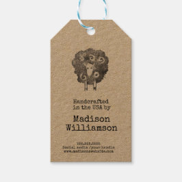 Rustic Handmade in USA | Fårutskrift Presentetikett