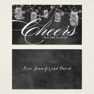 Rustic Hanging Mason Burk Biljett - Pack om 100