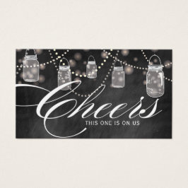 Rustic Hanging Mason Burk Biljett - Pack om 100