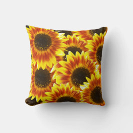 Rustic Harvest Sunblommor Dekorativ kudde