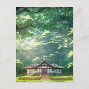 Rustic Haven, Wooden Japanska huset Vykort