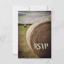 Rustic Hay Bales Ranch Bröllop OSA