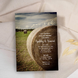 Rustic Hay Bales Ranch-Möhippa Inbjudningar