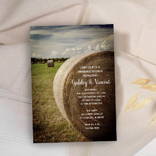 Rustic Hay Bales Ranch-Möhippa Inbjudningar