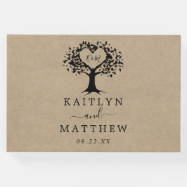 Rustic Heart Träd Bröllop-samlingen Gästböcker