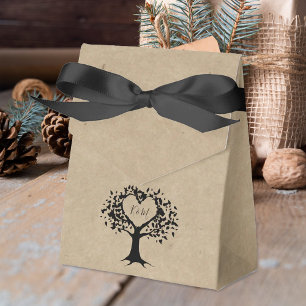 Rustic Heart Träd Bröllop-samlingen Presentaskar