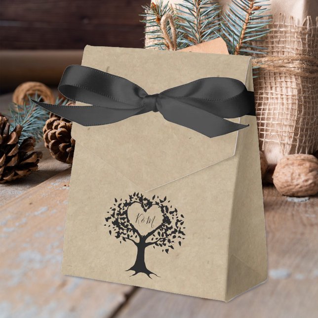 Rustic Heart Träd Bröllop-samlingen Presentaskar (Skapare uppladdad)