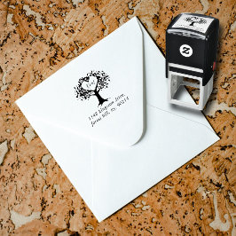 Rustic Heart Träd Bröllop-samlingen Självfärgande Stämpel