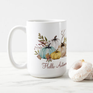 Rustic Hej Autumn Pumpkins Kaffemugg