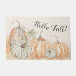 Rustic Hej Fall Watercolor Pumpkin